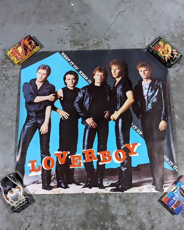 Vintage 1983 Lover Boy Keep It Up Promo Poster