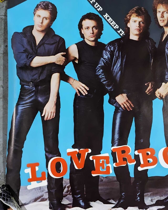 Vintage 1983 Lover Boy Keep It Up Promo Poster - photo 2