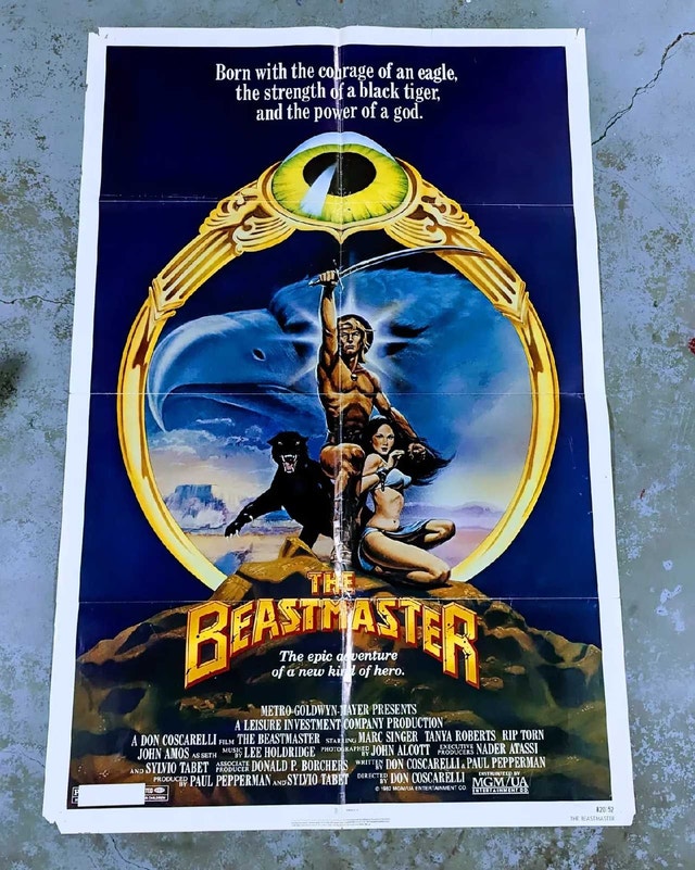 Vintage Beastmaster Theater Box Poster 1982