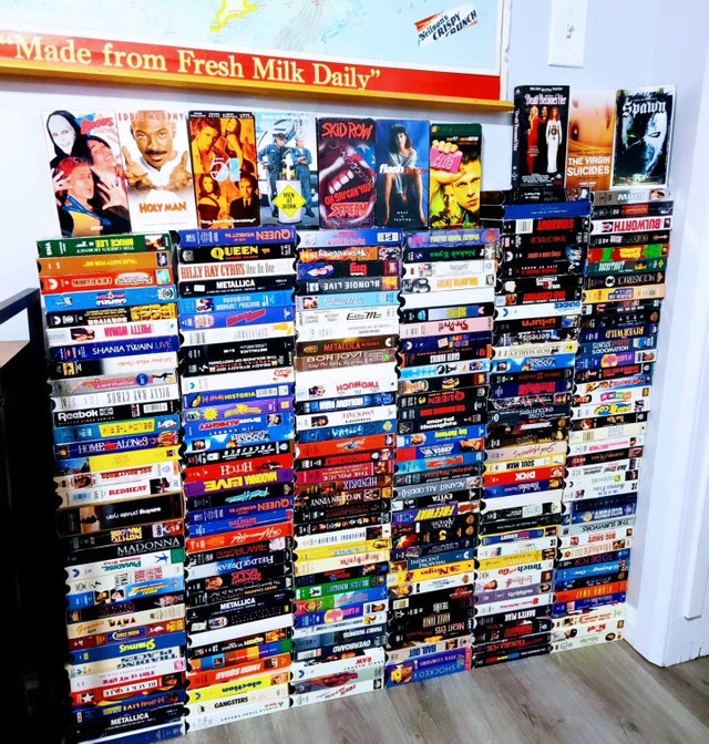 Vintage 500+ VHS Tapes