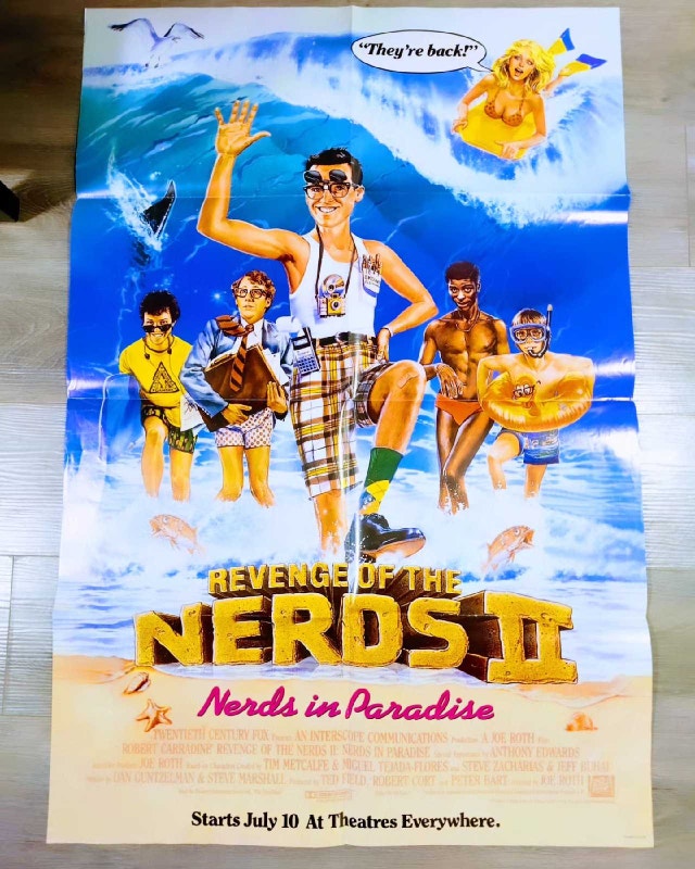 Vintage Revenge Of The Nerds 2 Theater Promo Poster