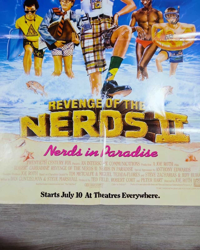 Vintage Revenge Of The Nerds 2 Theater Promo Poster - photo 4