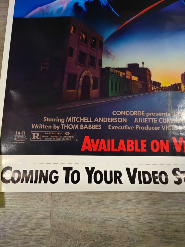 Vintage 1988 Deadly Dreams Original Video Store Promo Poster - photo 4
