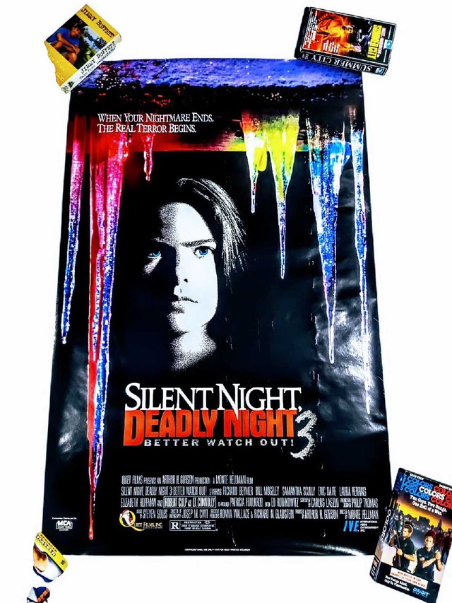Vintage 1989 Silent Night Deadly Night 3 Video Store Pro