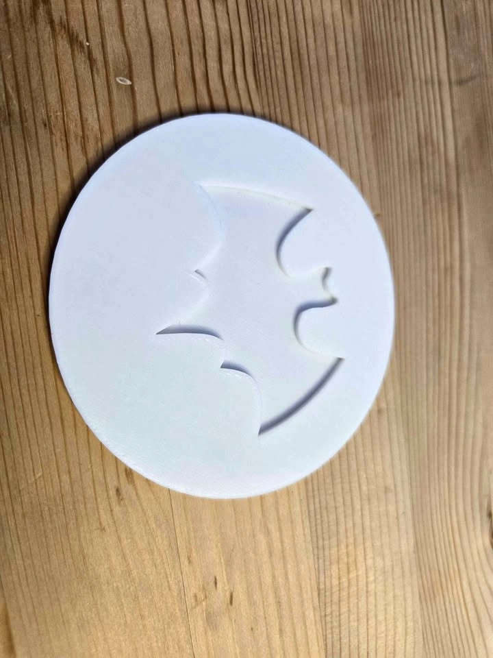 Bat Coaster – White (3D Printed)