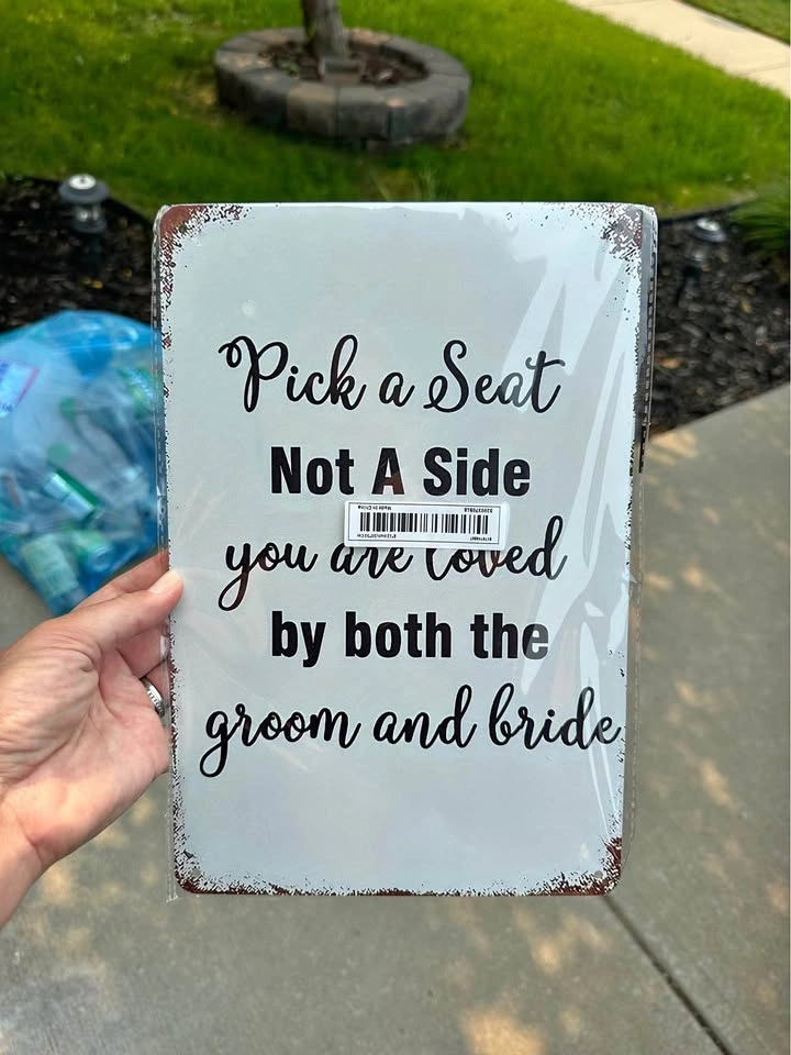 Metal sign