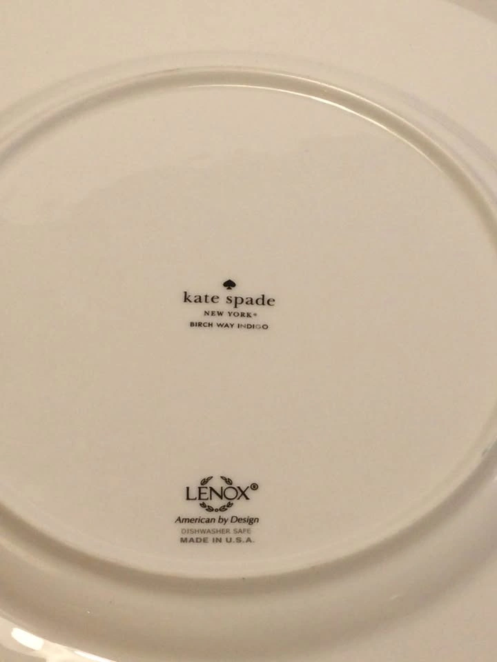 Kate Spade Lenox Birch Way Indigo Plates, Set of 3 - photo 5
