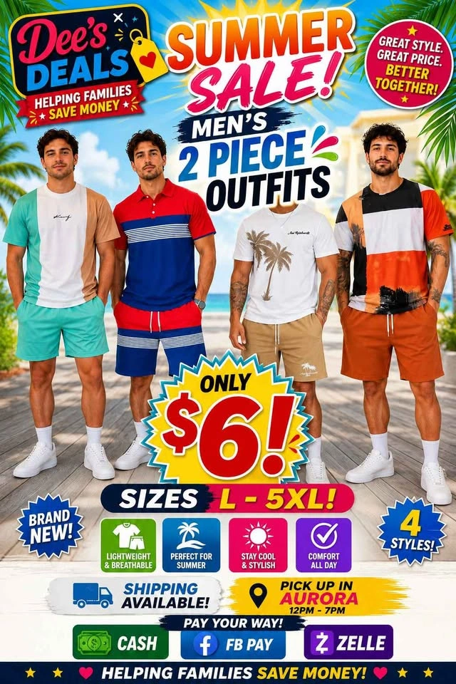 Men's Summer Shorts Set $6 - photo 2