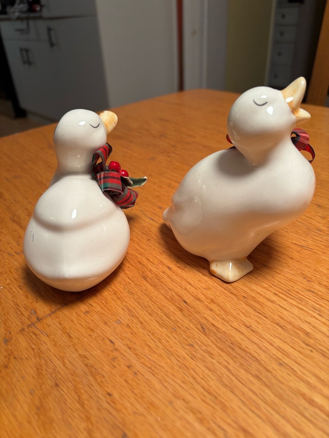 80s Enesco Ceramic Christmas Ducks - photo 3