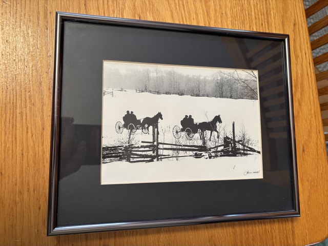 James Hertel Framed Photo Mennonites of Waterloo County