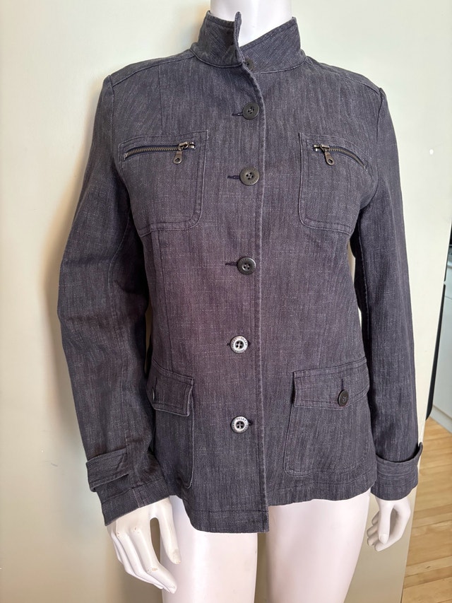 VTG Tilley Tailored Denim Jacket - Size 10 - Made in Canada - photo 3