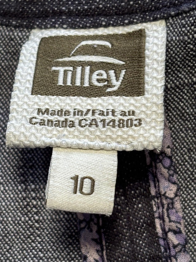 VTG Tilley Tailored Denim Jacket - Size 10 - Made in Canada - photo 4