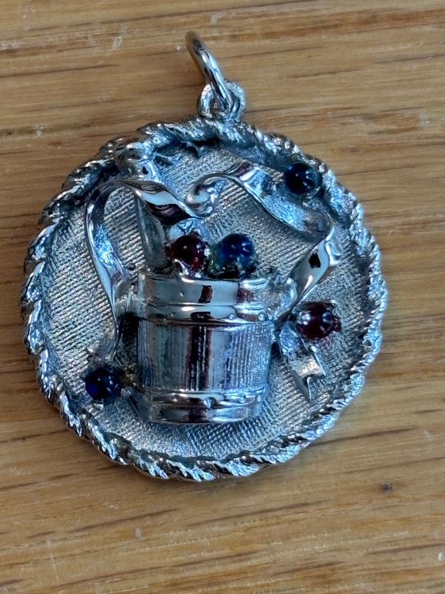 Charm Sterling Silver Celebration wine bucket