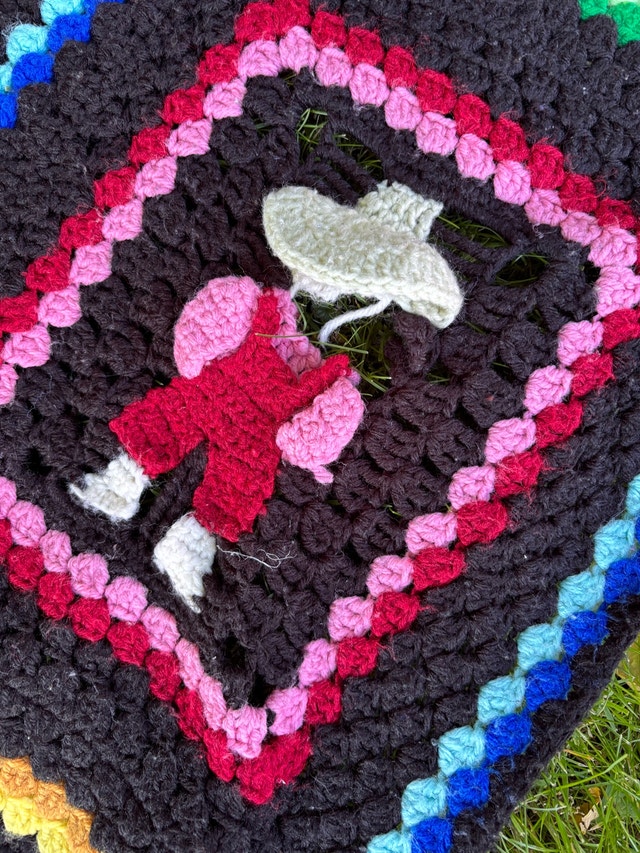 Overall Sam Hand-Crochet Afghan - photo 3