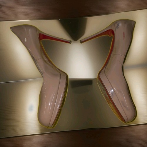 Christian Louboutin New Simple Pump 85 Nude Patent Sz 41 - photo 3