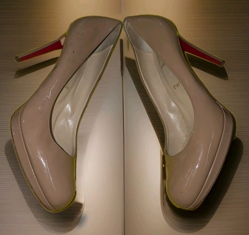 Christian Louboutin New Simple Pump 85 Nude Patent Sz 41 - photo 4
