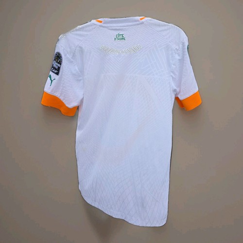 Cote D'ivoire Puma Soccer Jersey | Sz S | Vtg White EUC - photo 2