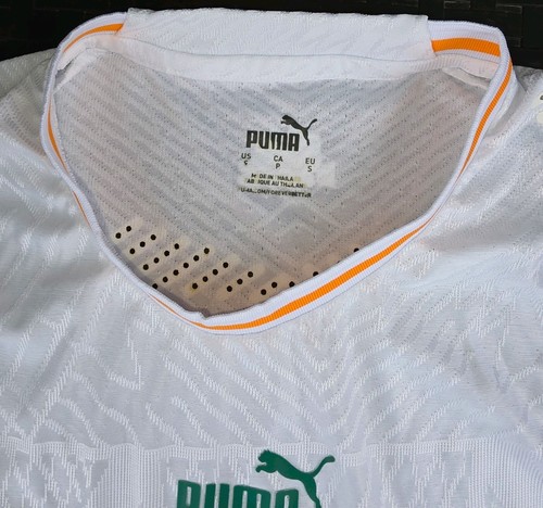 Cote D'ivoire Puma Soccer Jersey | Sz S | Vtg White EUC - photo 4