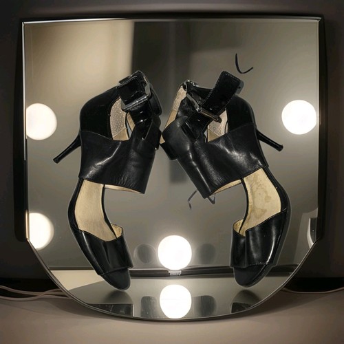 Michael Kors Open Toe Booties Black Size 9M