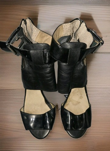 Michael Kors Open Toe Booties Black Size 9M - photo 2