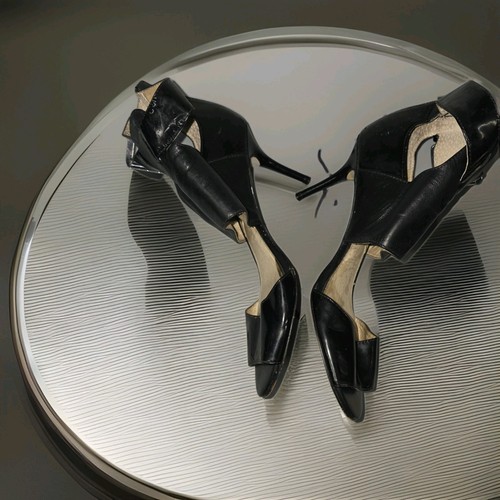 Michael Kors Open Toe Booties Black Size 9M - photo 3