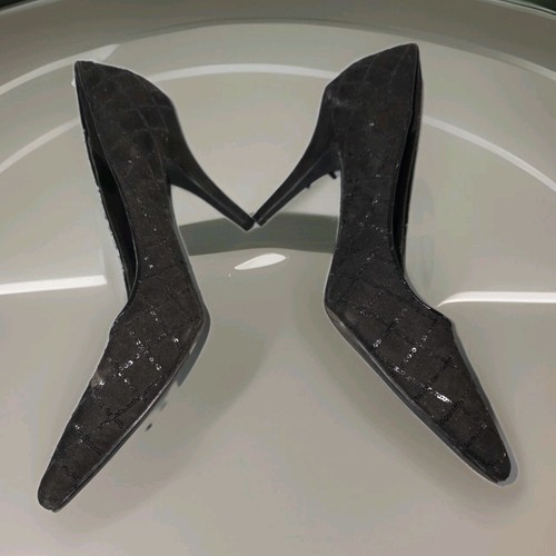 NEW Kelly & Katie Shoes Pumps Black Sequin 9 - photo 2