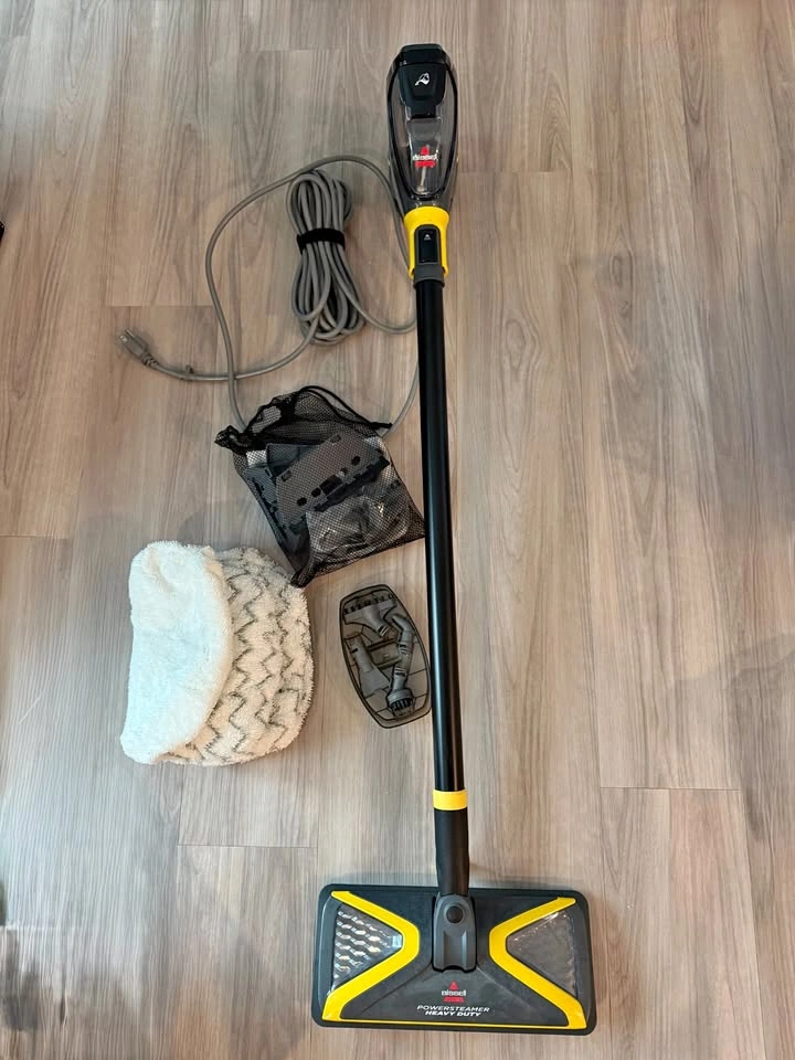 BISSELL PowerSteamer Heavy Duty Steam Mop w/ Accessories & Box