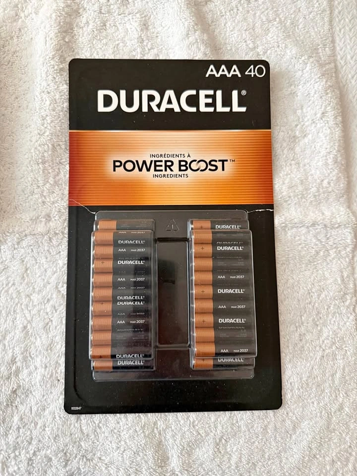 Duracell AAA Batteries – 40 Pack (Brand New)