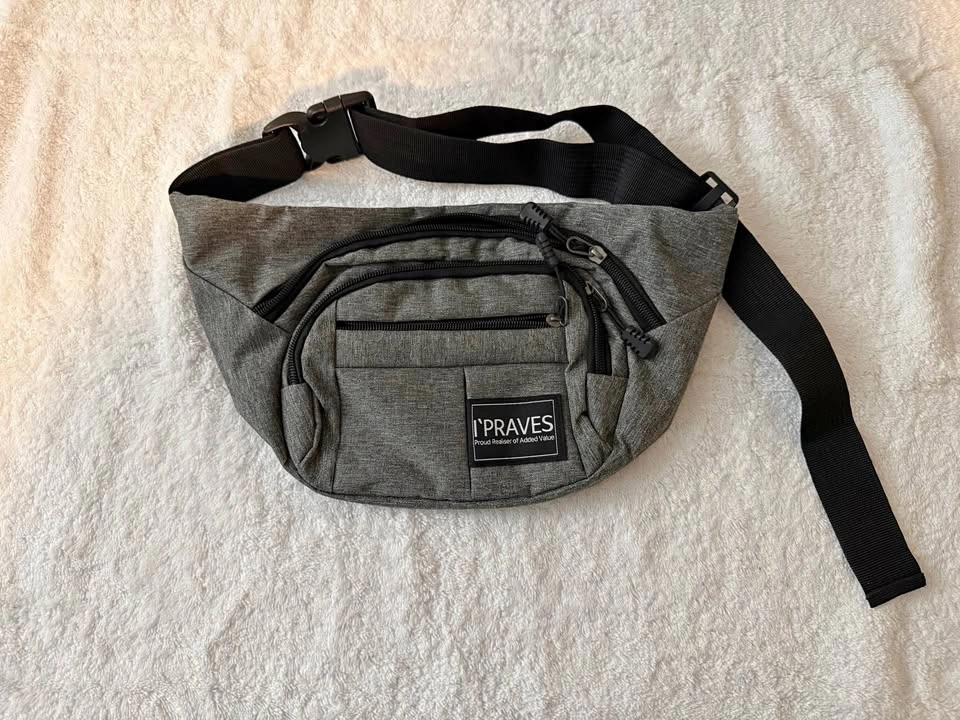 Crossbody Sling Bag / Waist Bag – Gray