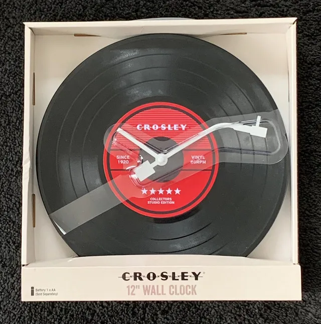 New in box! Crosley 12” LP wall clock thumbnail