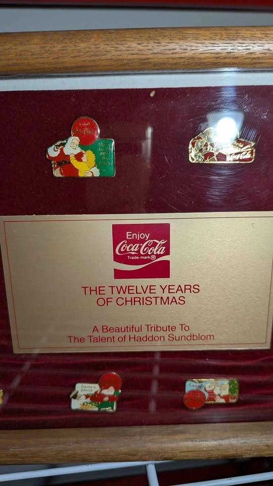 Vintage Coca-Cola 12 Years of Christmas Haddon Sundblom Santa Pi - photo 4