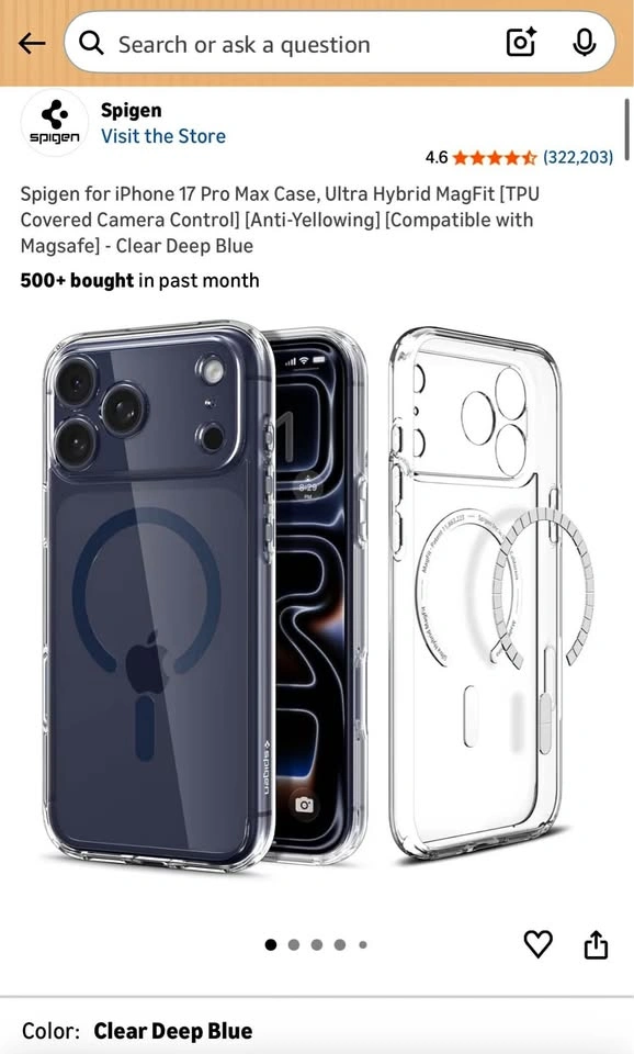 Spigen iPhone 17 Pro Max Case, Ultra Hybrid MagFit