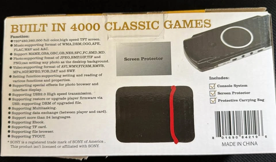 Portable Super Game Console PSP-like with 4000 games - photo 2
