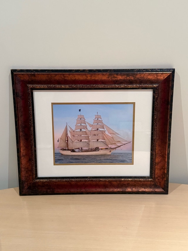 Europa 3-Masted Barque Framed Photograph