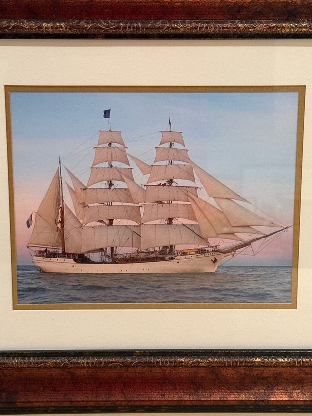 Europa 3-Masted Barque Framed Photograph - photo 2