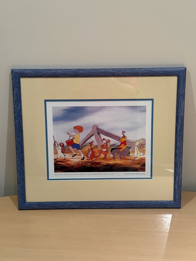 Disney Winnie the Pooh and the Blustery Day Framed Art
