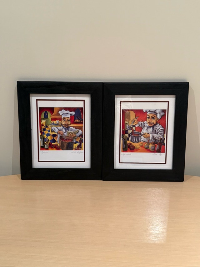 Will Rafuse 'Marcello' and 'Leonardo' Framed Chef Prints