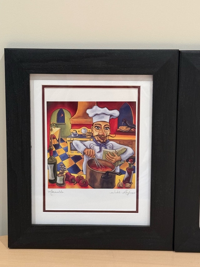 Will Rafuse 'Marcello' and 'Leonardo' Framed Chef Prints - photo 3