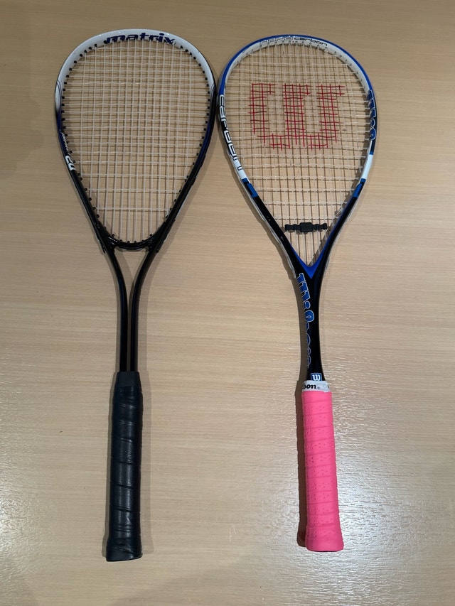 Wilson & Matrix Squash Rackets