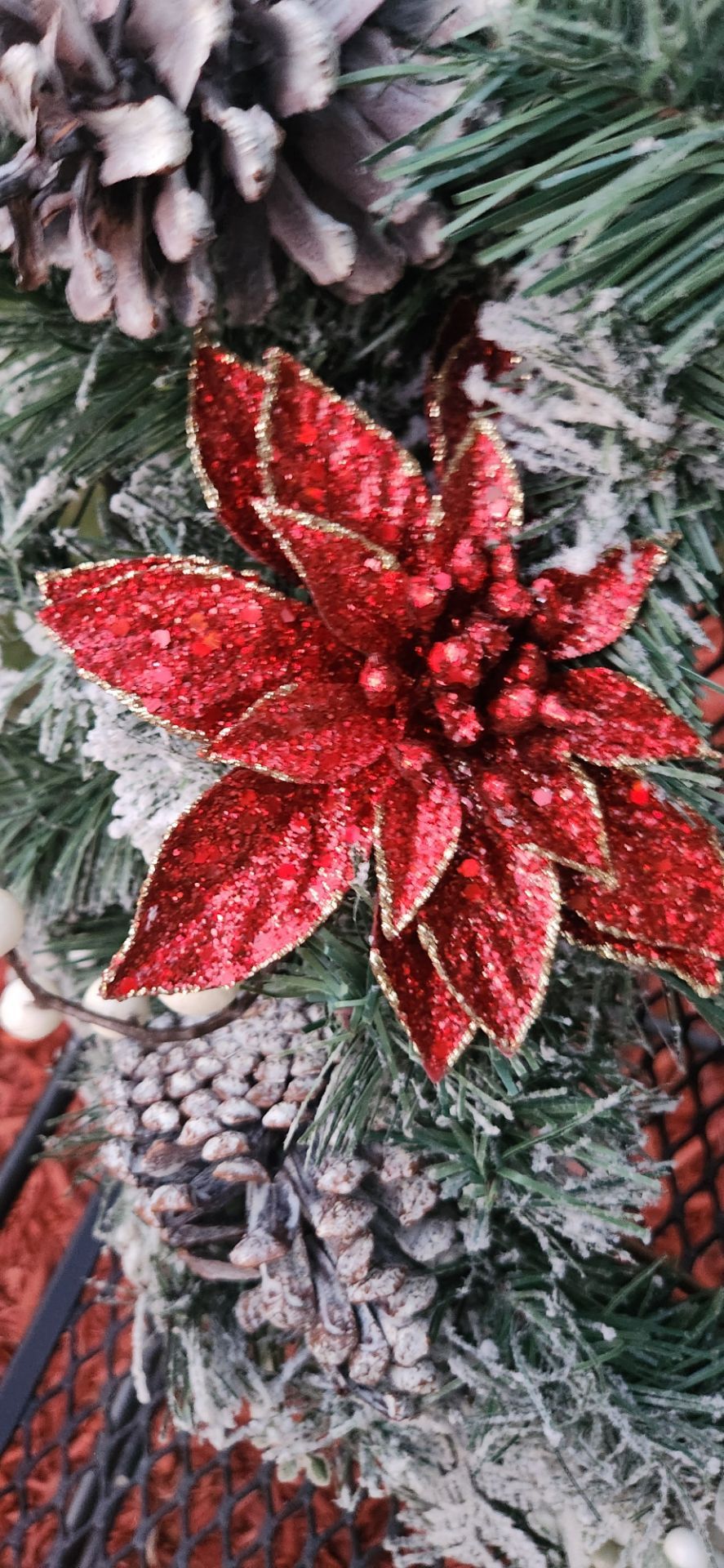 New w tag beautiful Christmas wreath - photo 2