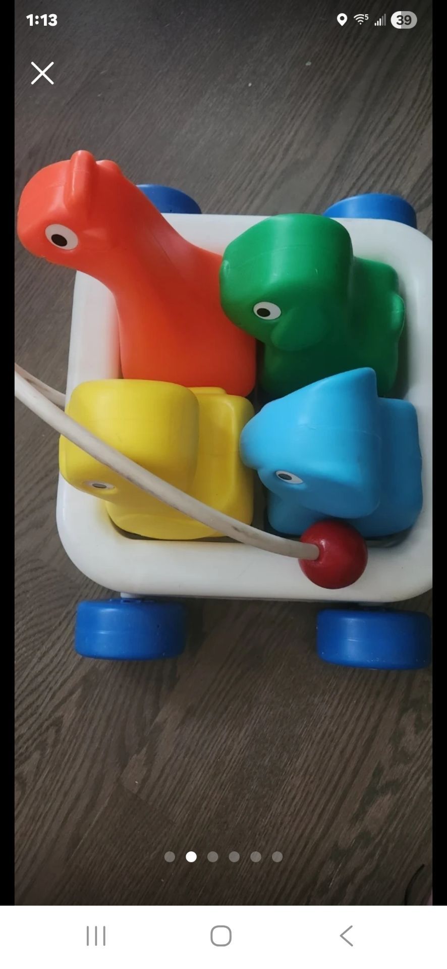 Vtg Little Tikes Rolling Safari pull along wagon - photo 2