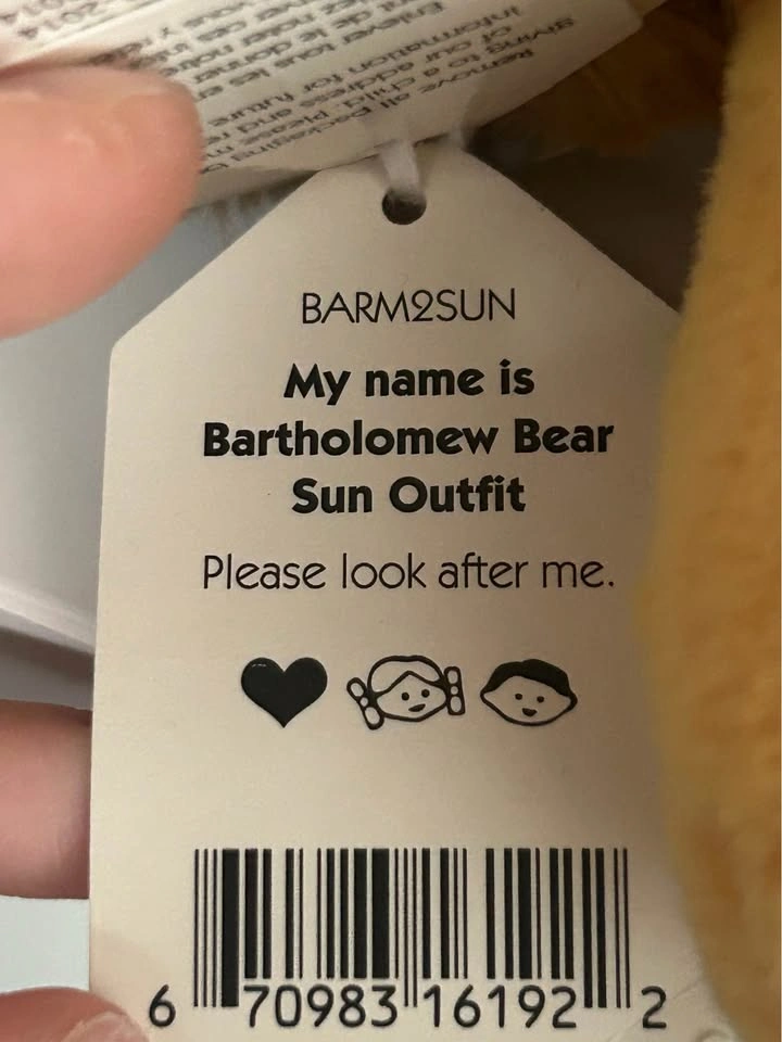 Jellycat Bartholomew Sunbear - photo 5