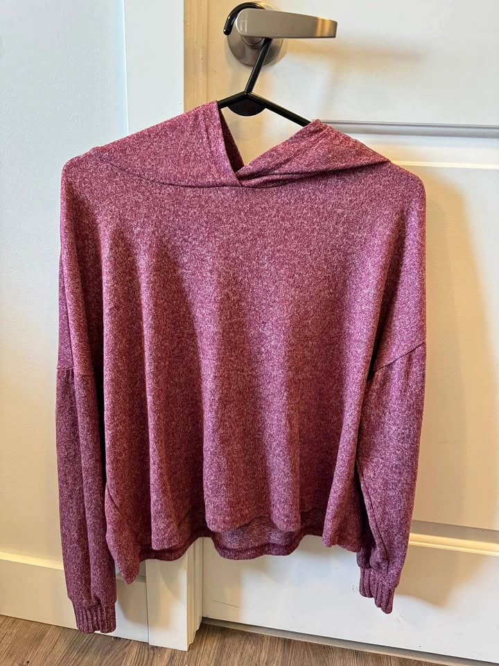 Burgundy Soft Hoodie - Size Large