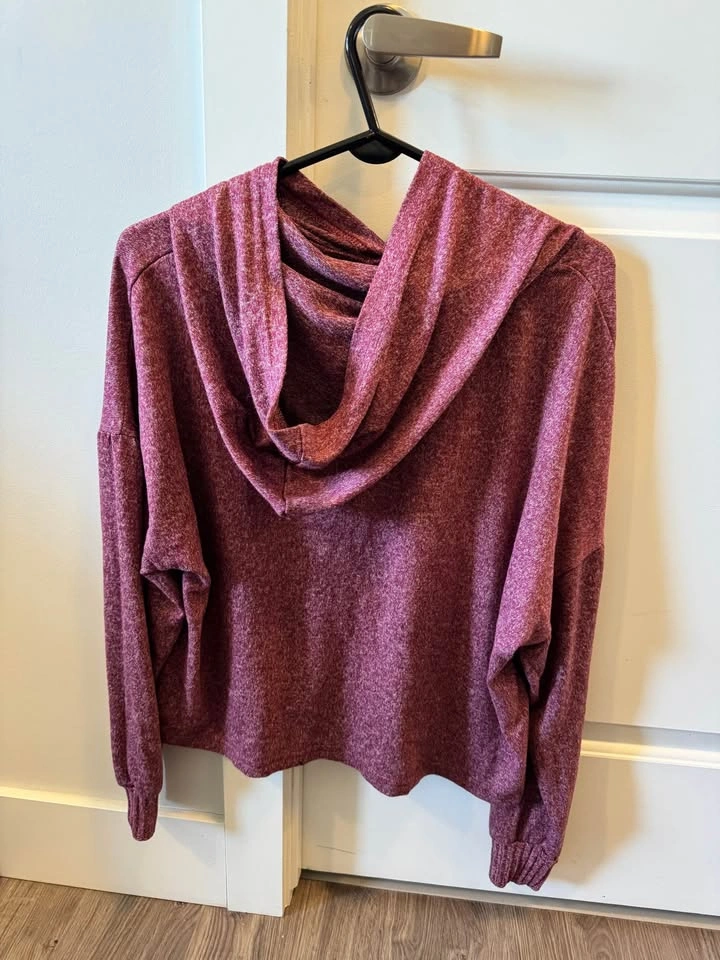 Burgundy Soft Hoodie - Size Large - photo 2