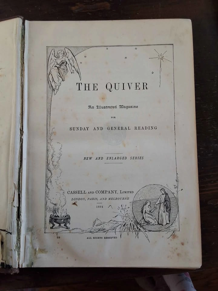 Antique 1894 "The Quiver" Illustrated Victorian Magazine Bound V - photo 2