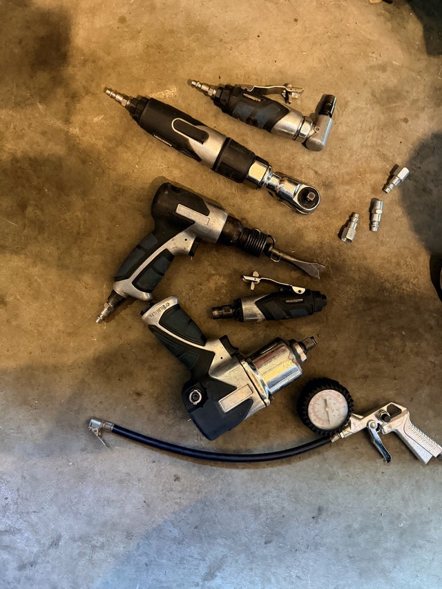 Air Tool Kit – Impact, Ratchet, Air Hammer, Grinders & Tire
