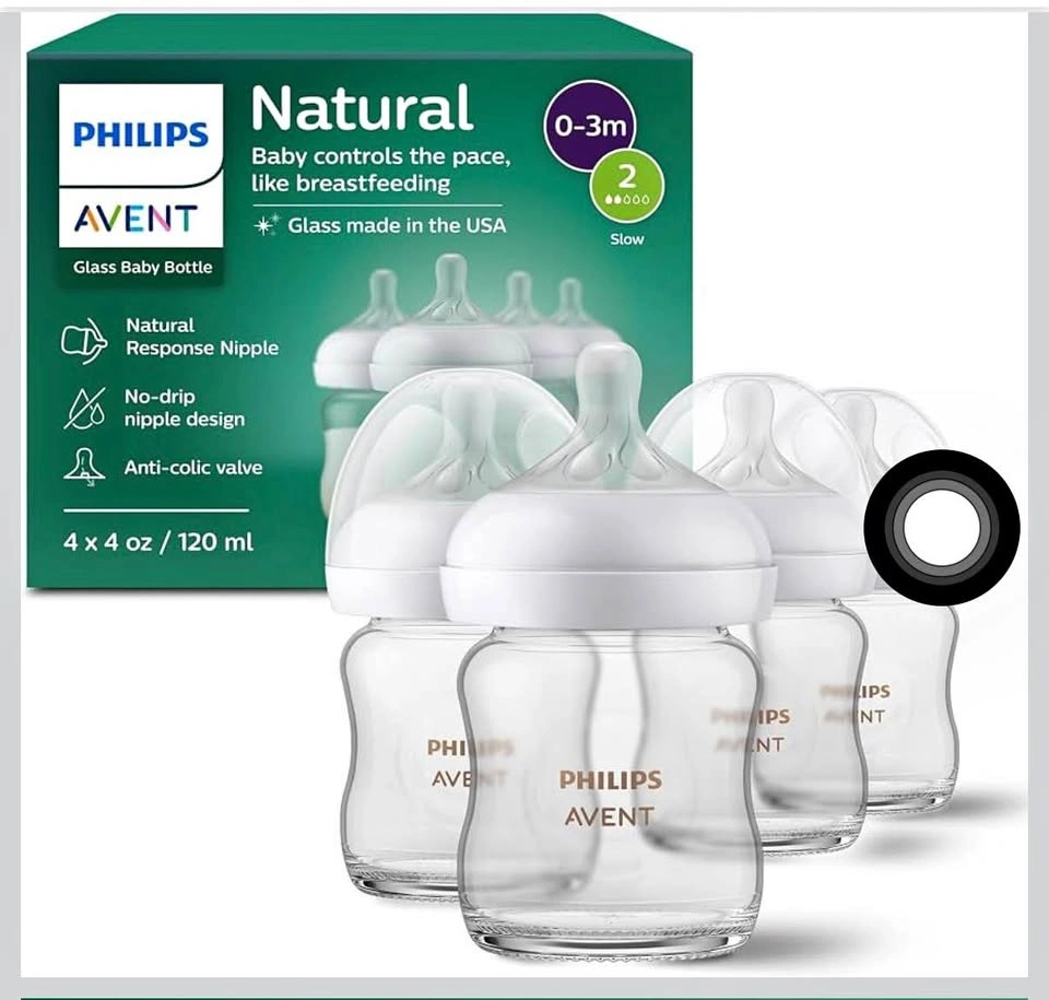Philips avent glass bottles (small, pack of 5)