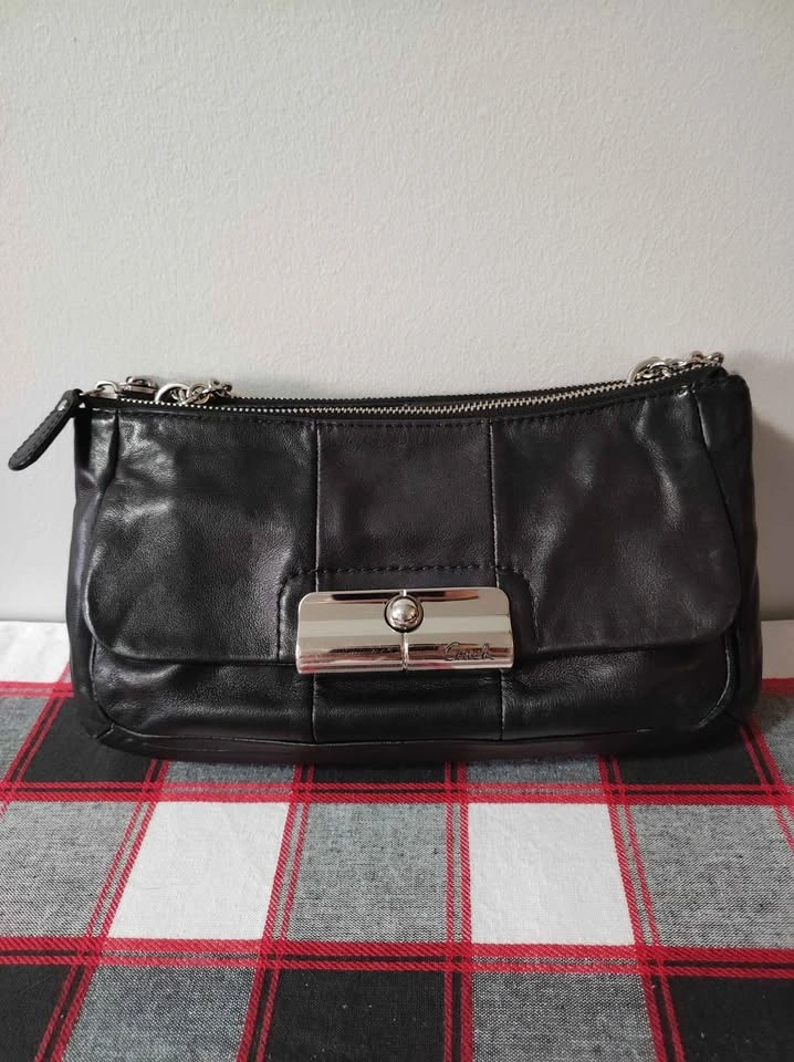 Coach Kristin Willow Black Leather Crossbody Bag - photo 3