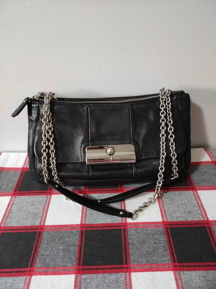 Coach Kristin Willow Black Leather Crossbody Bag - photo 4