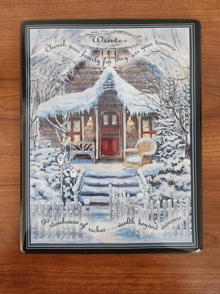 Times at Home Clock with Seasonal Collector Plates - photo 4